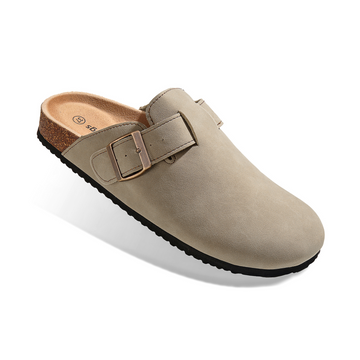 BULLIANT Clogs Slippers Sandals Nurse Work Shoes Men Women,Fleece-Lined Upper+Memory FOAD Cushioned Cork-Footbed
